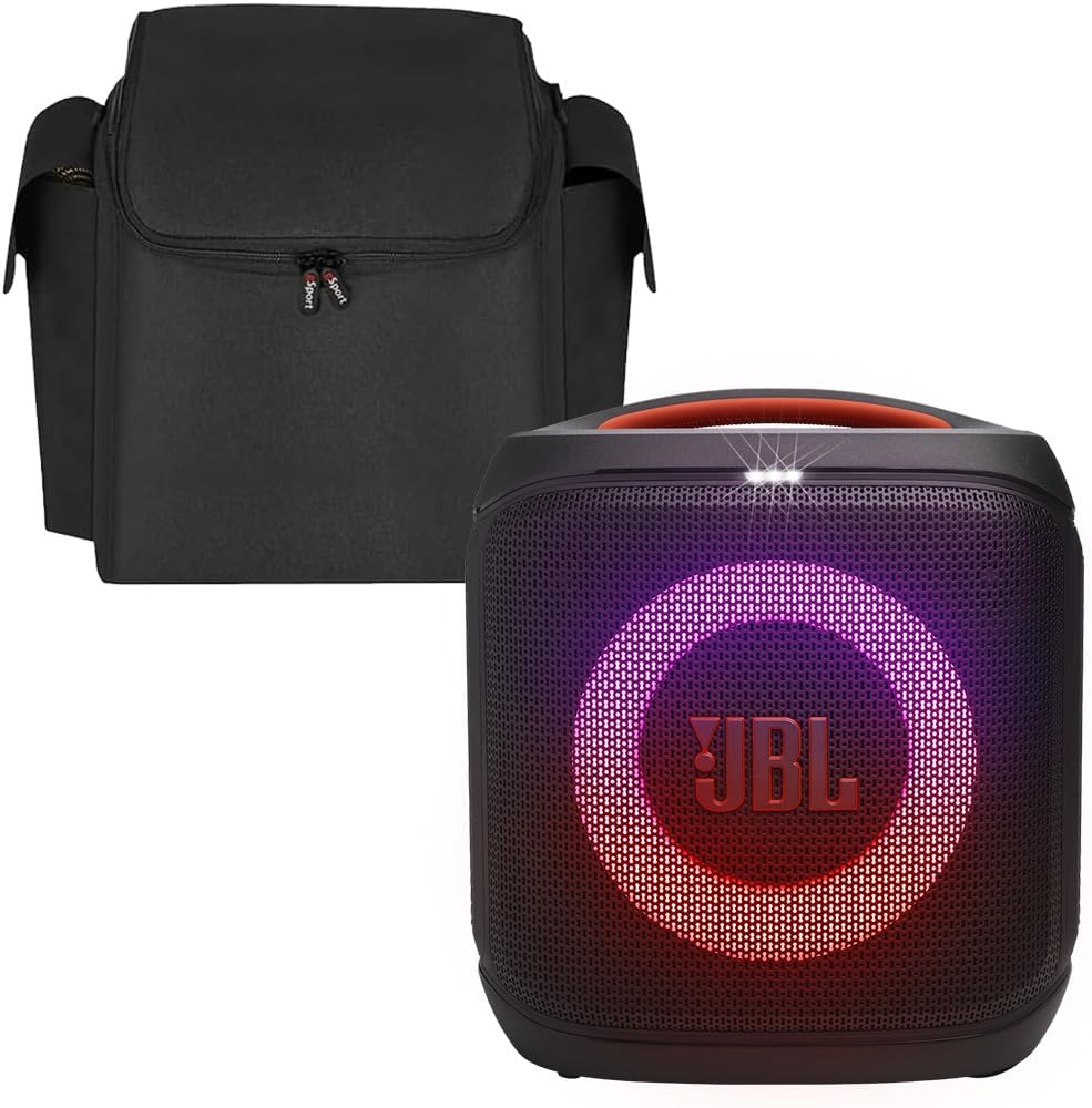 JBL PARTYBOX Encore Essential 2 Speaker Bundle with gSport Carry Bag (Black)