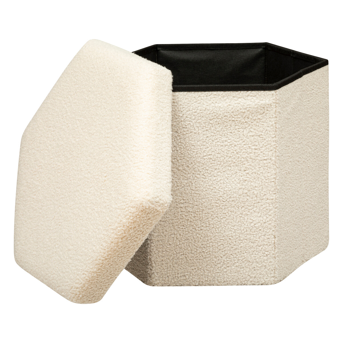 Cheststool "Jaiko" Bouclette, 40x38 cm