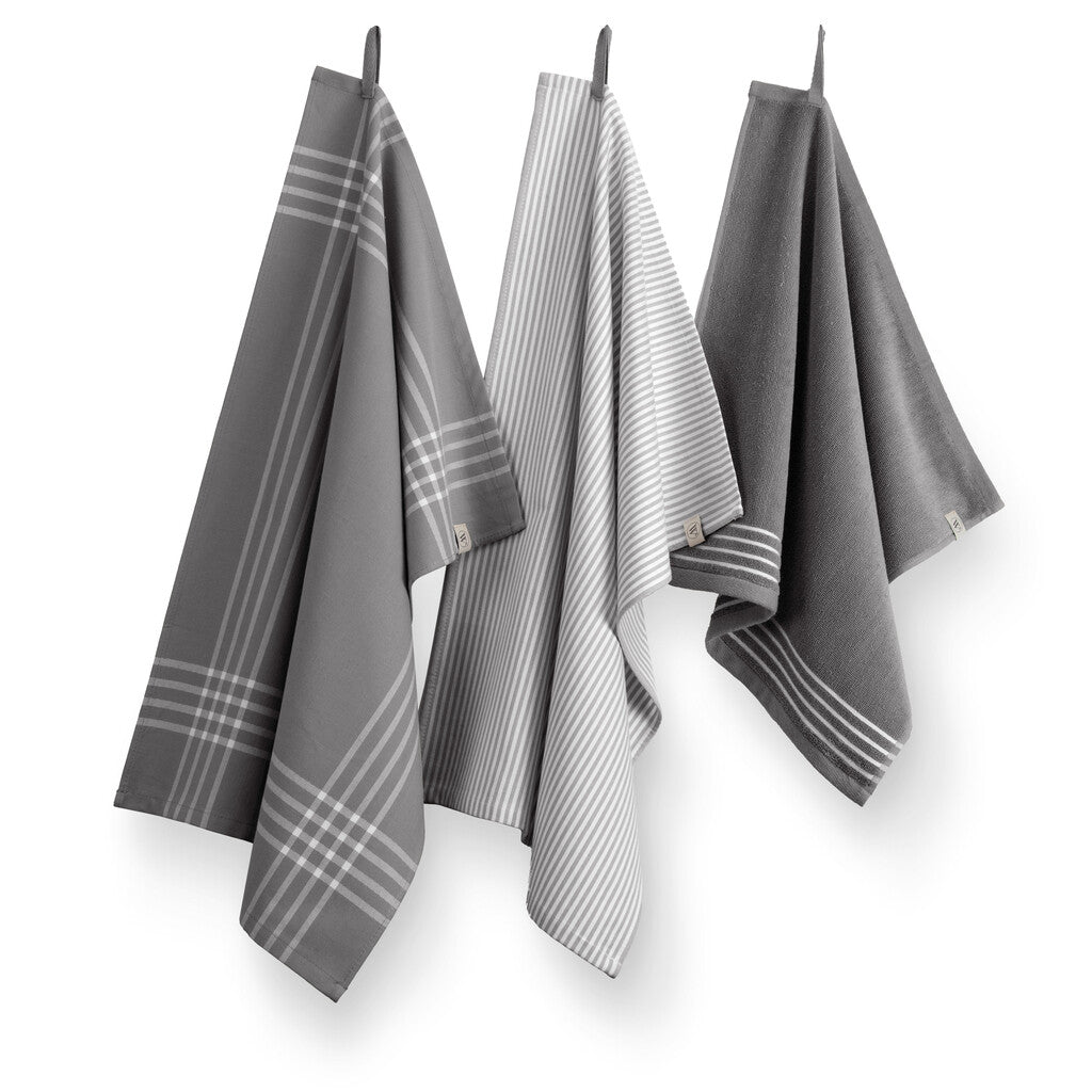 Walra - Keukenset Superior Kitchen Set - 2x 50x70   1x 50x50 cm - Antraciet / Wit