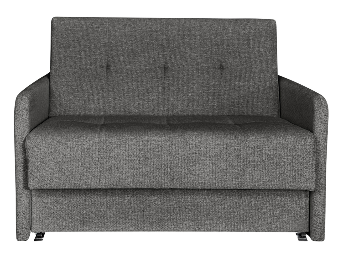 Sofa dwuosobowa Como z funkcja spania i pojemnikiem szara