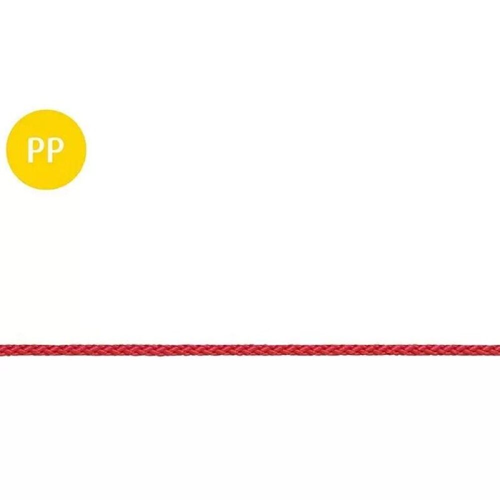 PP-SNOR STABILIT FLETTET 3MM RØD