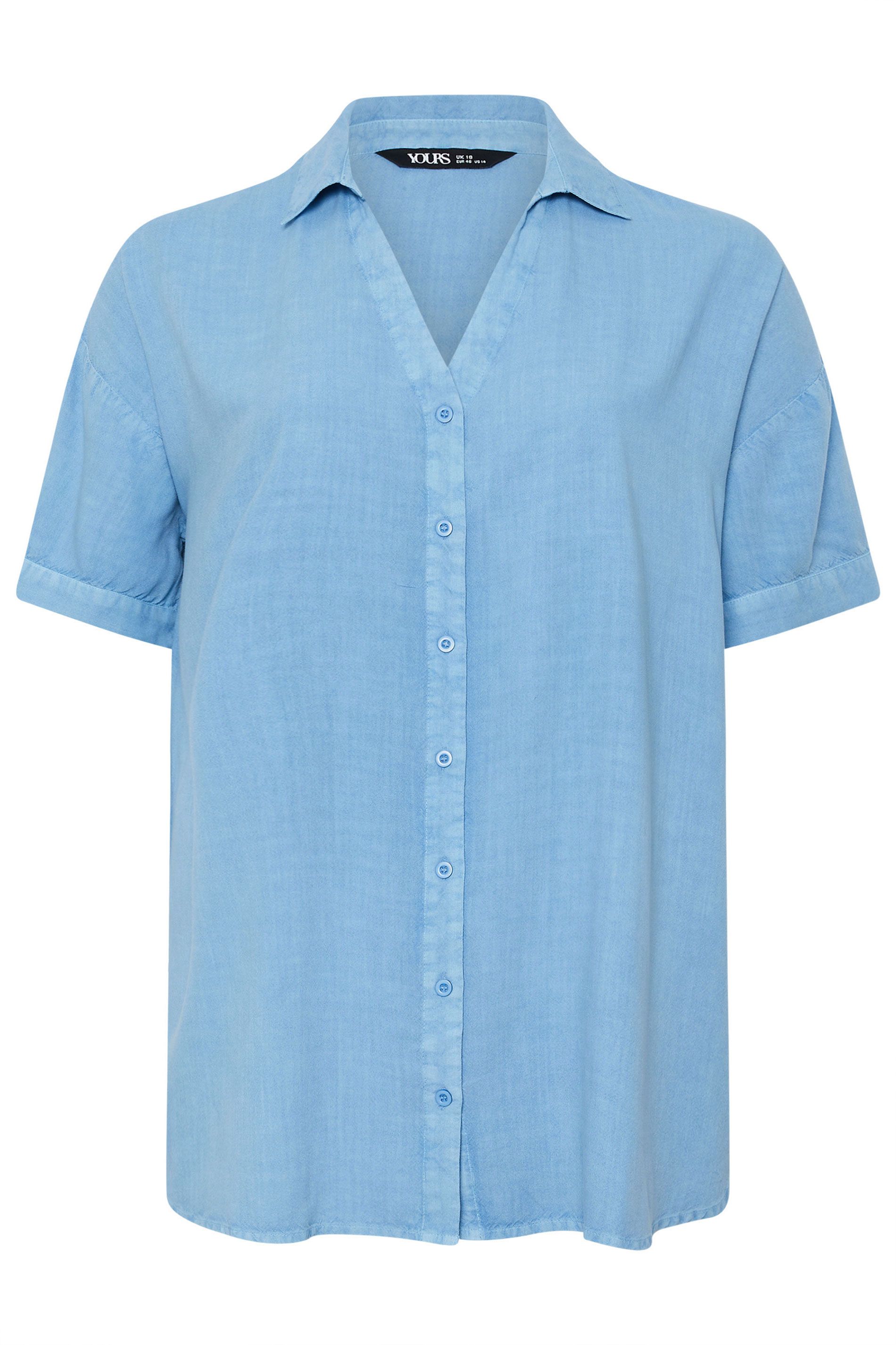 Yours Short Sleeve Chambray Shirt