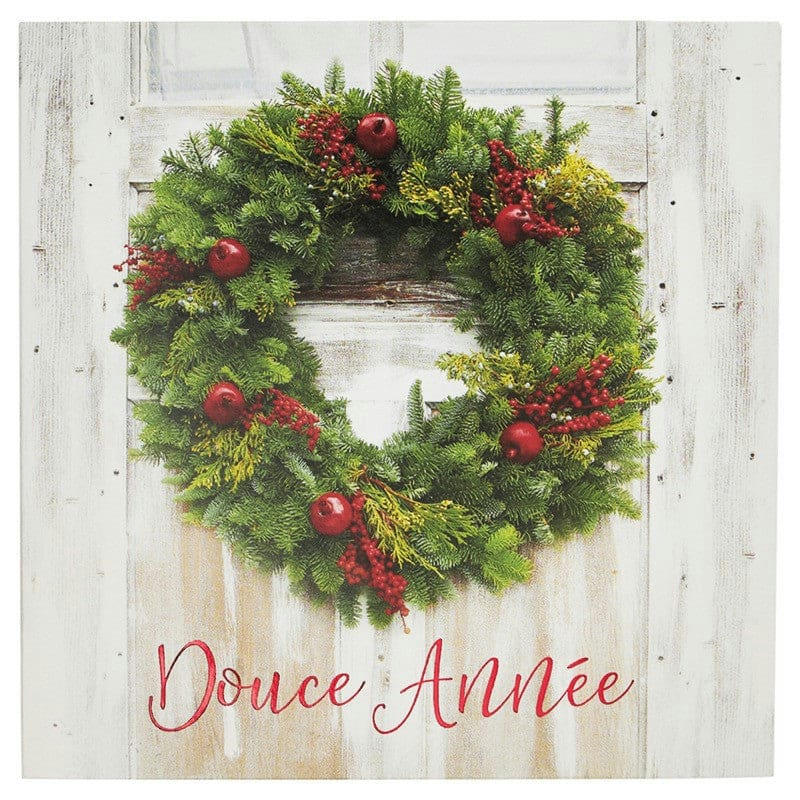 - Lot de 6 cartes de vœux avec enveloppe joyeuses fêtes pins