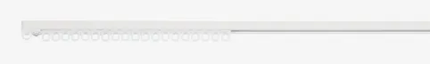 Gardinskinne FIXI 250cm (2x125) hvid