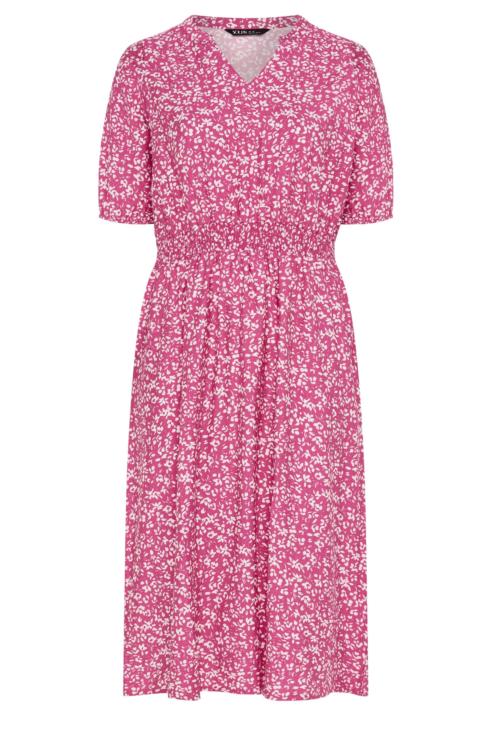 Yours Abstract Notch Neck Maxi Dress