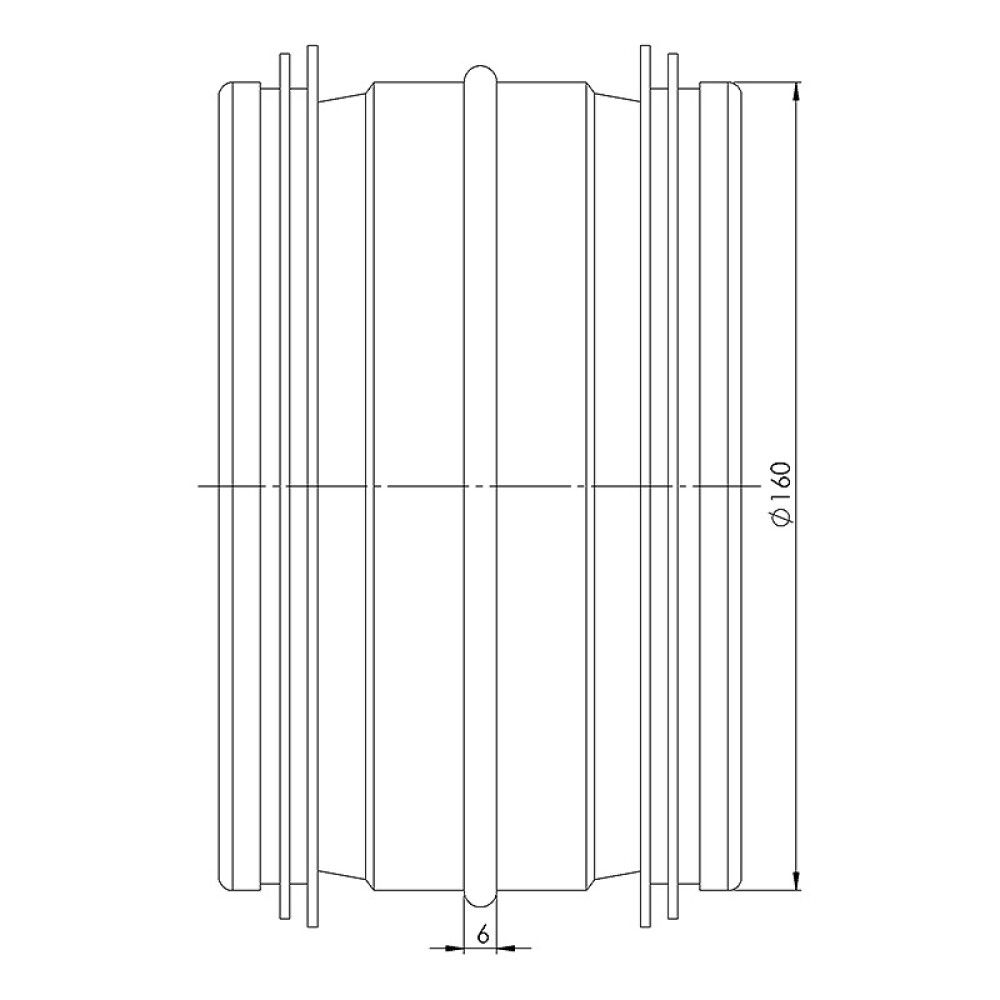 NIPPEL Ø160MM