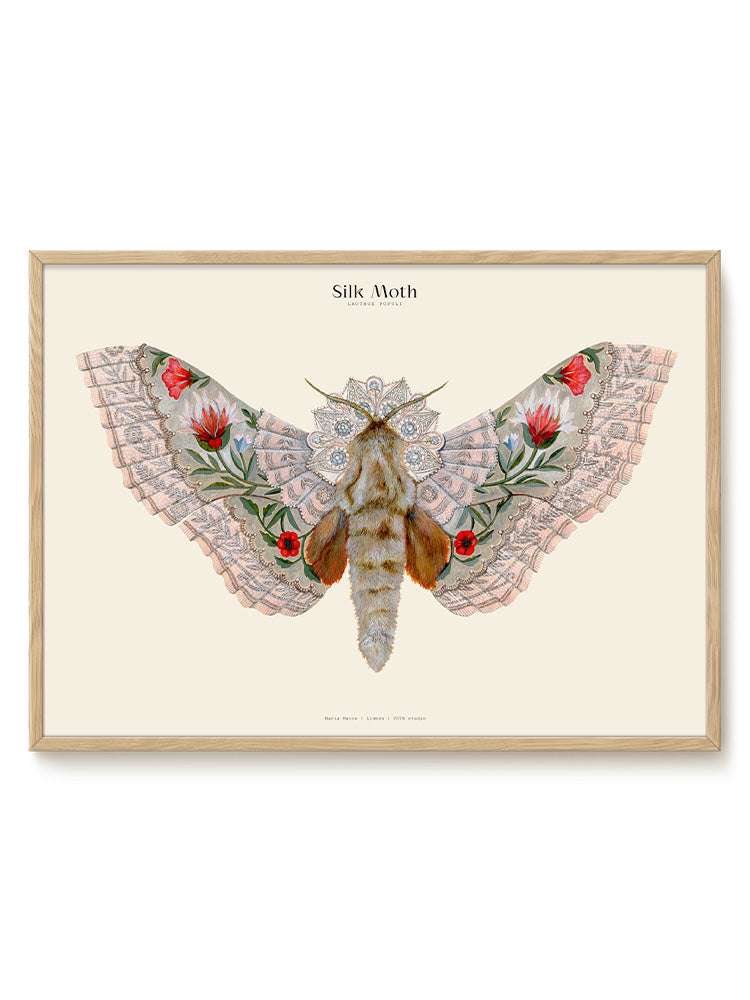 Matos - W. Morris inspired - Silk Moths No.11 - PSTR studio Kunst Poster