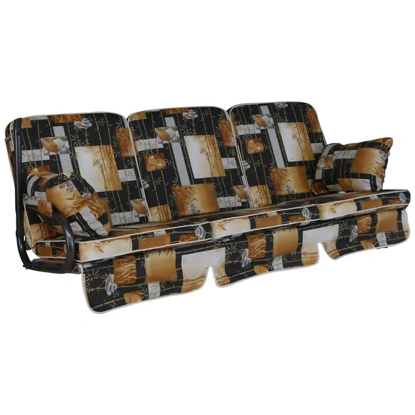 Hollywoodschaukelauflage »Comfort«, braun, Abstrakt, BxL: 180 x 56 cm