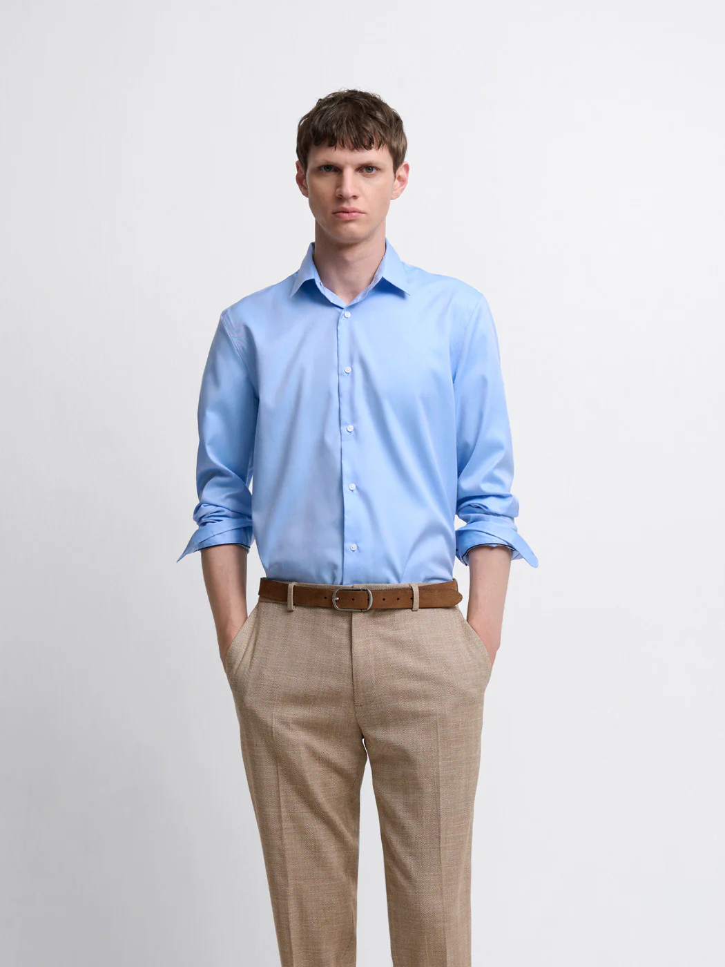 Chemise slim repassage facile