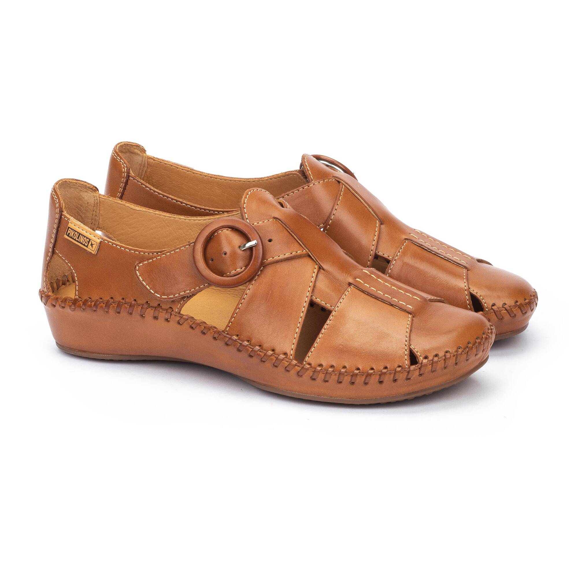 P. VALLARTA - Zapato semiabierto con cierre adherente para mujer