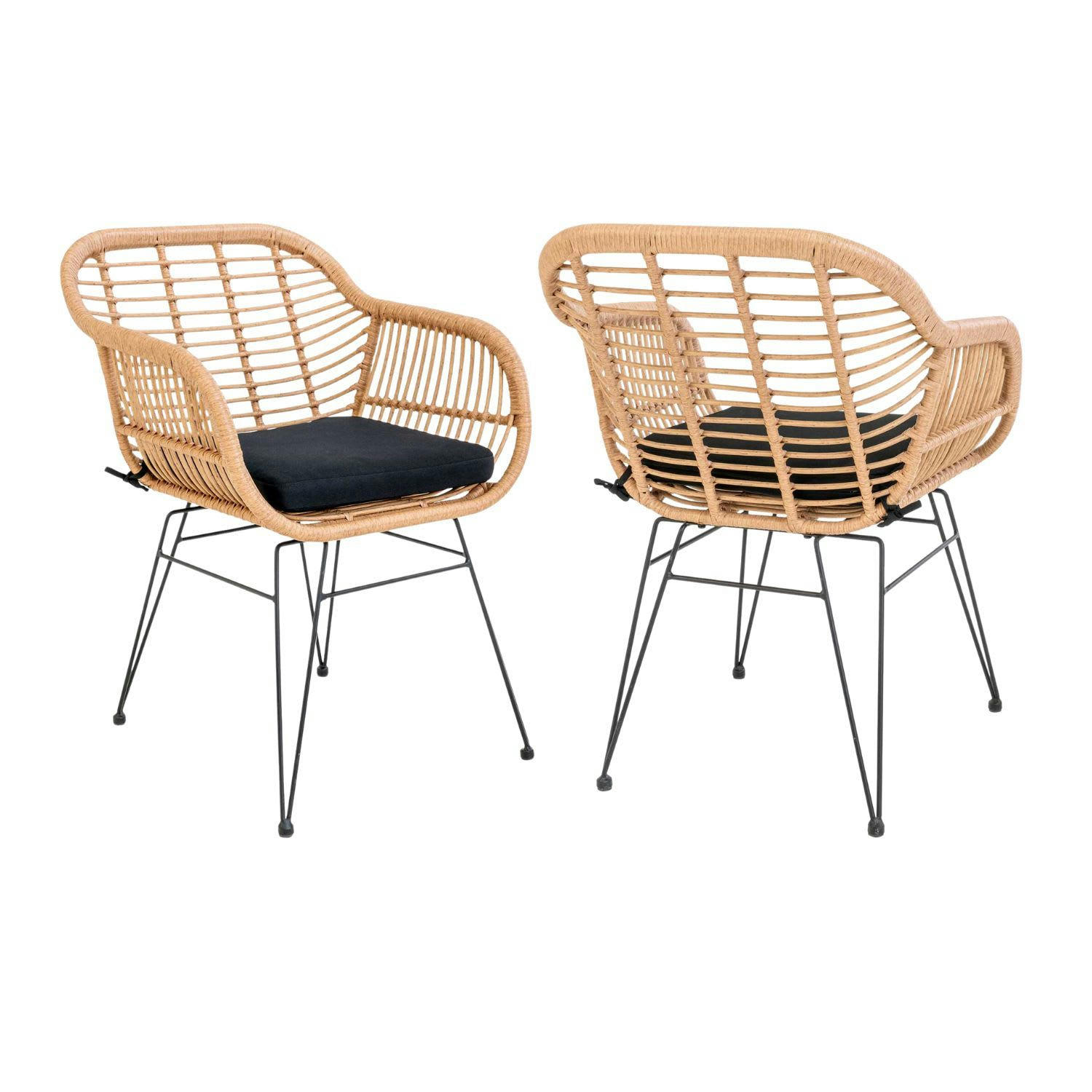 - 4 Fauteuils en polyrotin TRIESTE