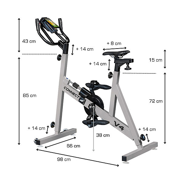 Aquaness - Aquabike V4 Connect - Vélo de piscine