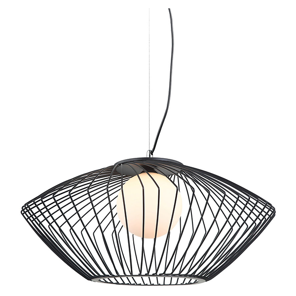 Lampa wisząca Zeno stalowa czarna