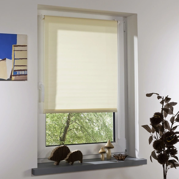 Rollo »Klemmfix«, creme, Polyester