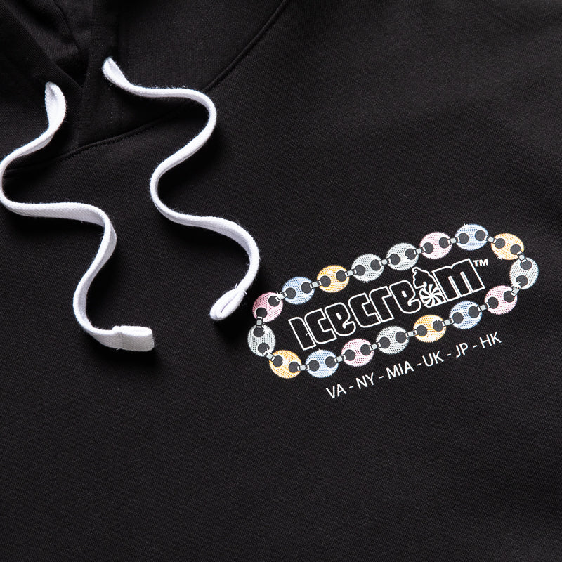 Ice Cream Chain Hoodie - Black