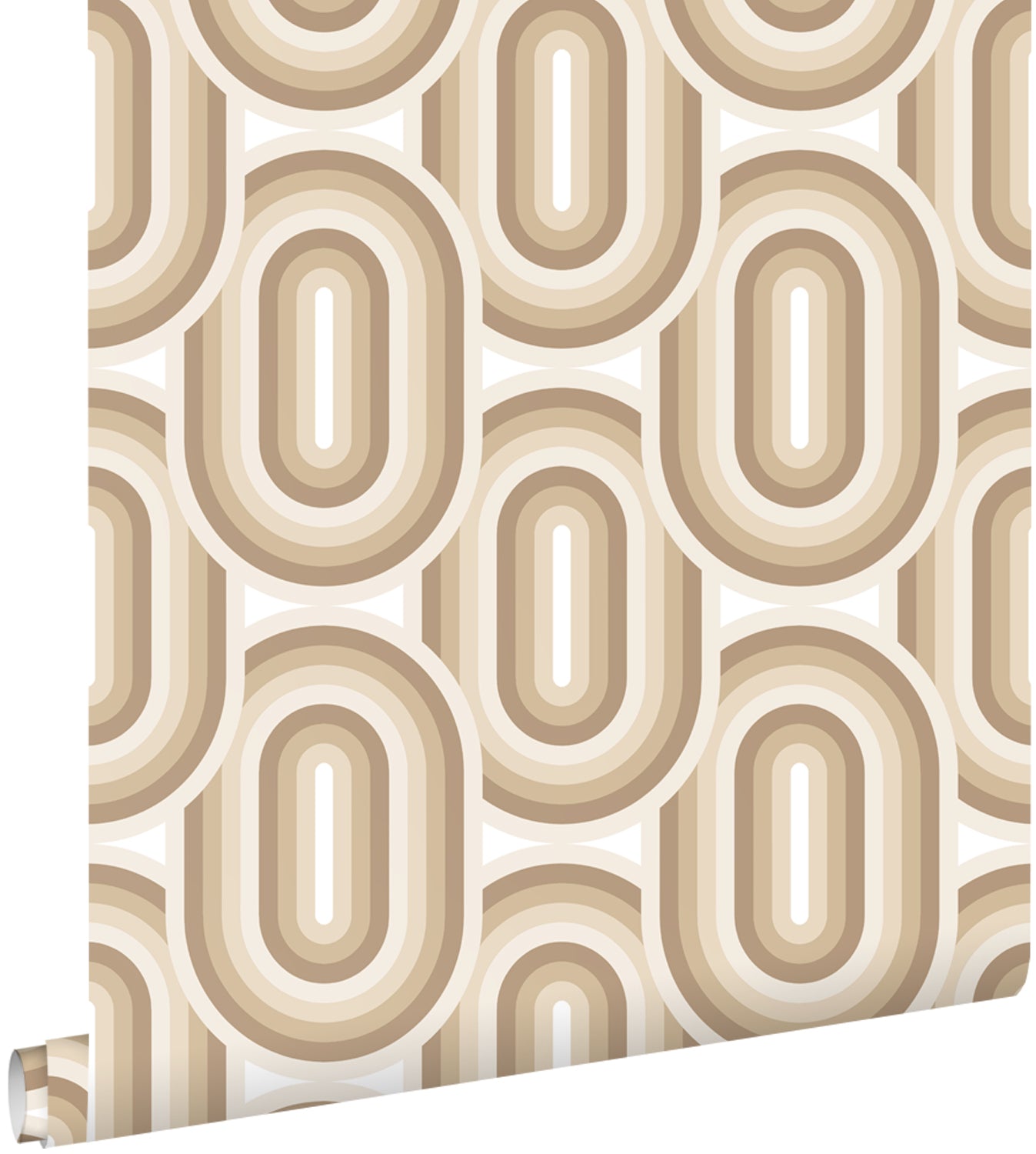 ESTAhome behang retro ornamenten beige en bruin - 53 cm x 10.05 m - 130981