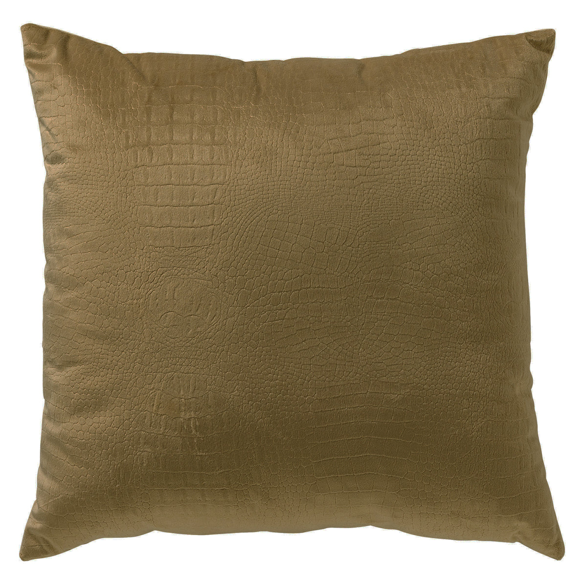 CROCO - kussenhoes 40x40 cm - krokoprint - Military Olive - groen