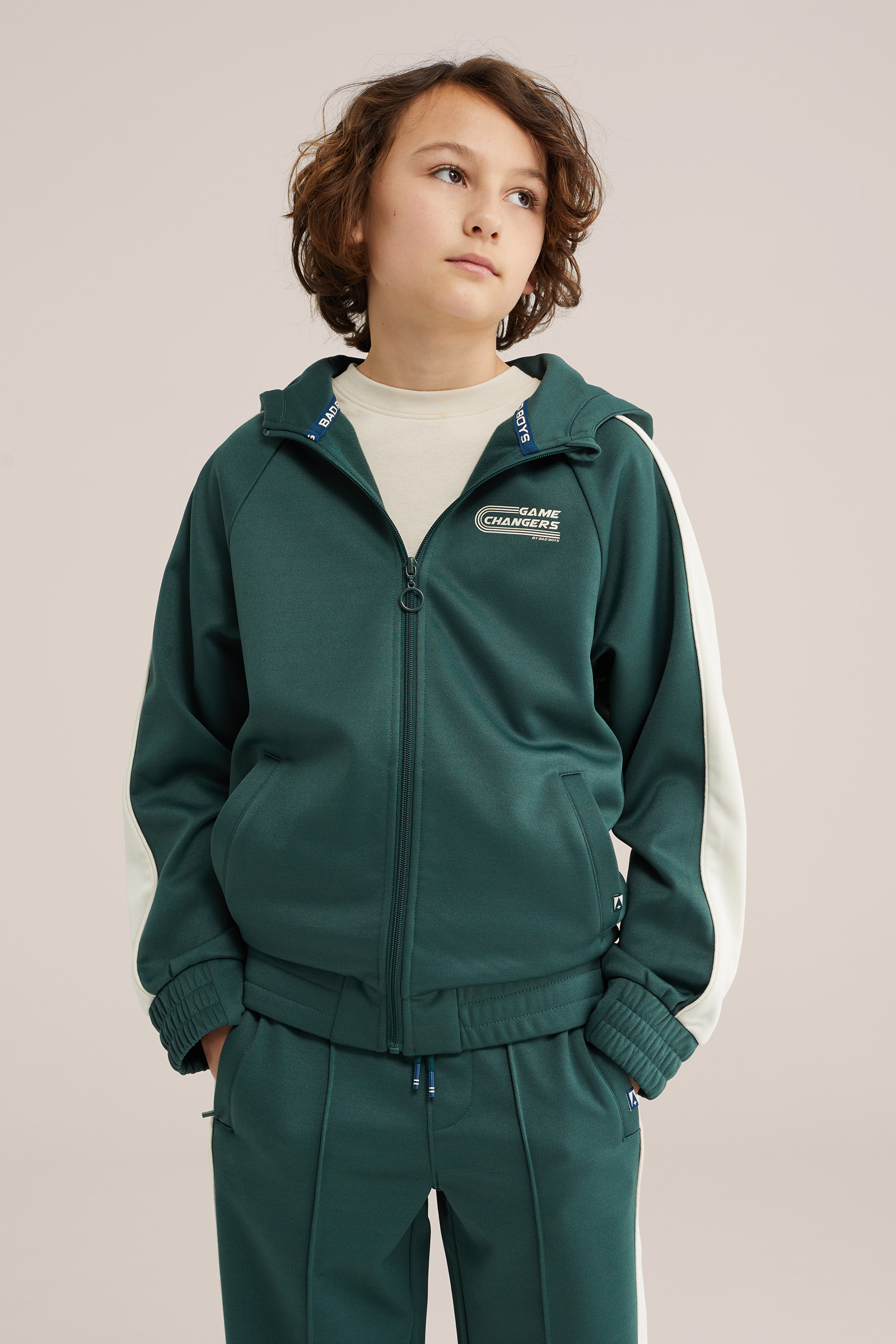 Jongens Vest en broek met streep