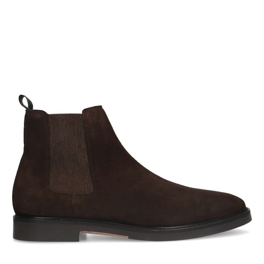 Manfield Bruine suède chelsea boots
