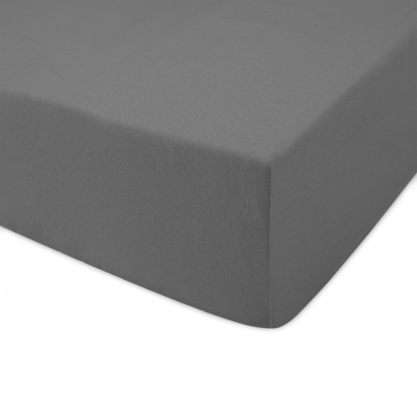 Prześcieradło jersey z gumką 160x200 037 szare