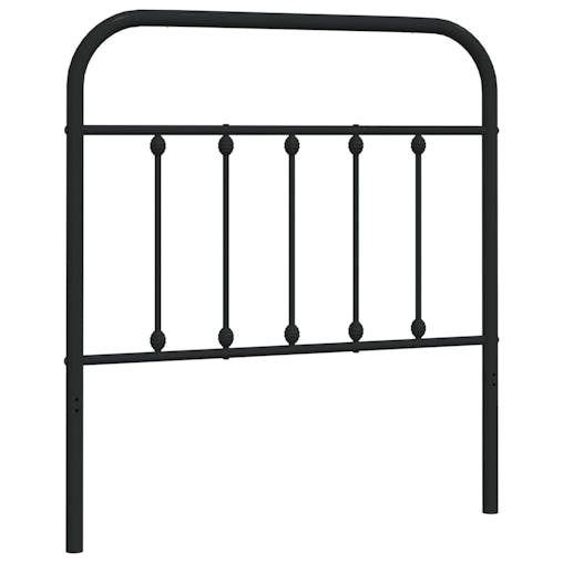 NNEVL Metal Headboard Black 90 cm