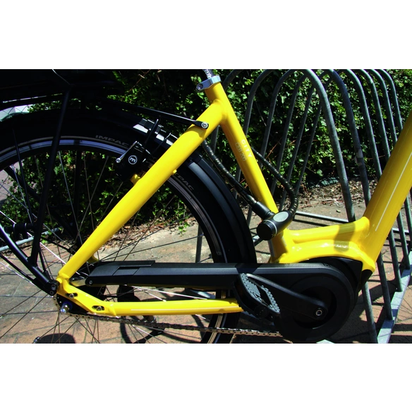 Fahrradschloss, Schließzylinder, Stahl, grau