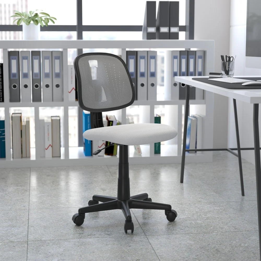 Mid-Back Mesh Swivel Task Office Chair with Pivot Back