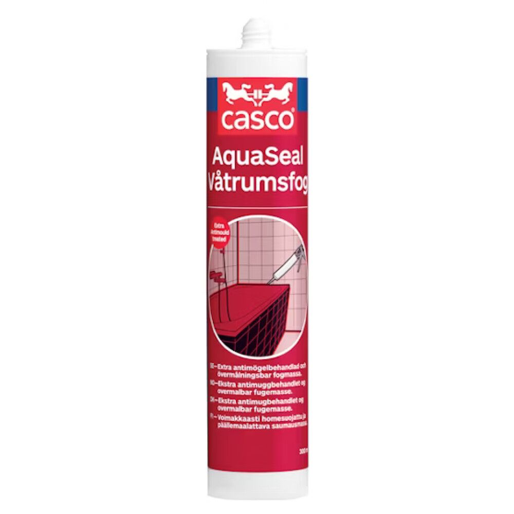 VÅTROMSFUG CASCO AQUASEAL 300ML HVIT