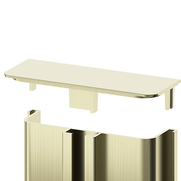 Embout de rail pour tiroir laiton Caraway Innovo GoodHome vendu par 2