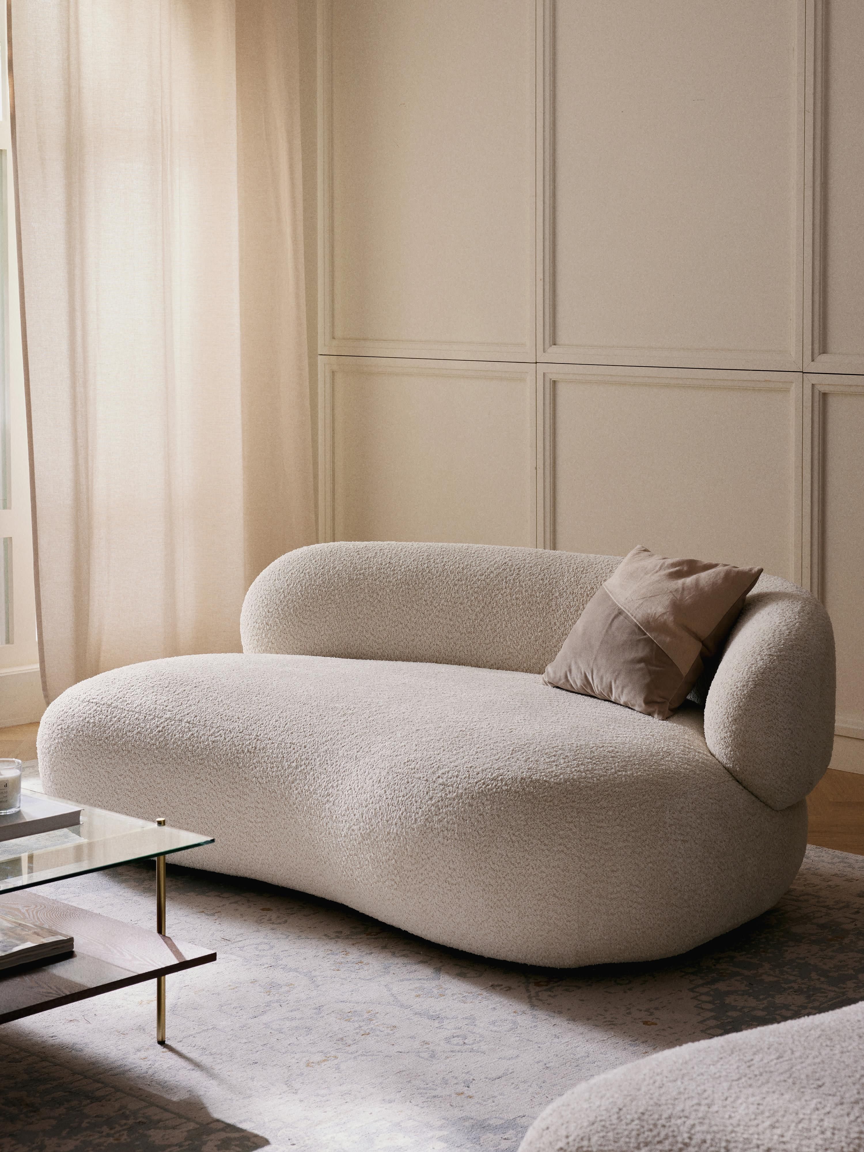 Sofa Alba (2-Sitzer) aus Teddy-Bouclé