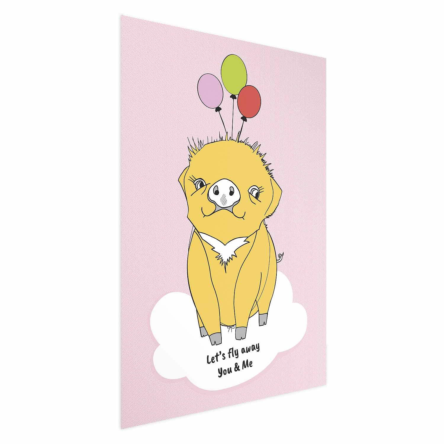Plakat Podniebna świnka 21x30 cm