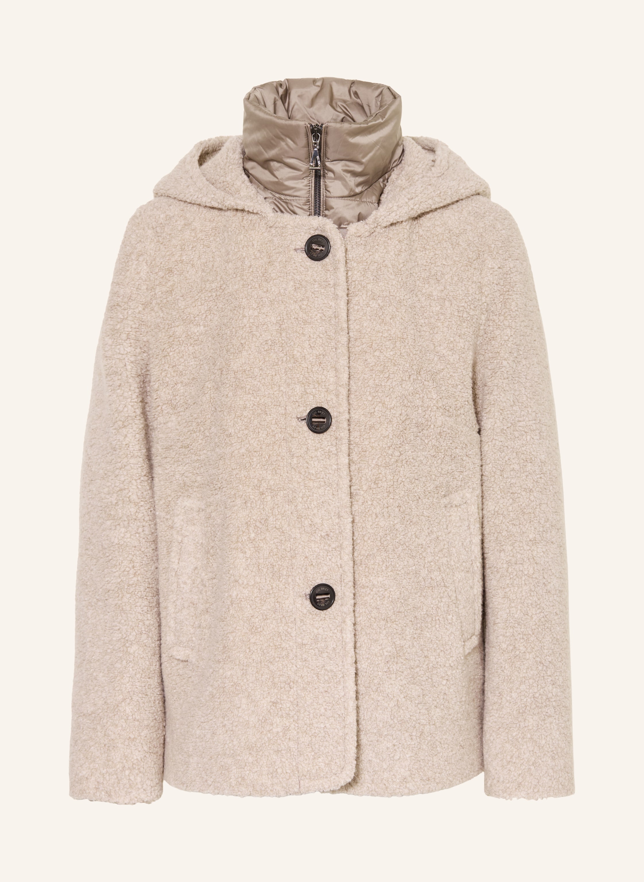 GIL BRET Teddyfell-Jacke mit herausnehmbarer Blende