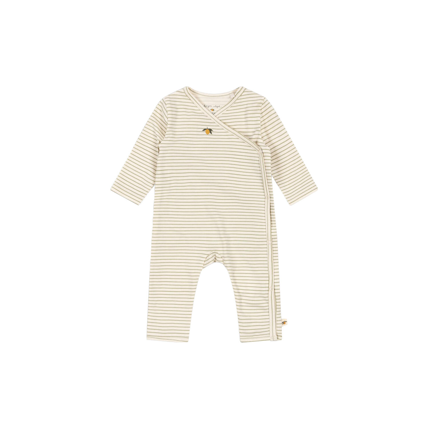 Basic Newborn Onesie, tea stripe