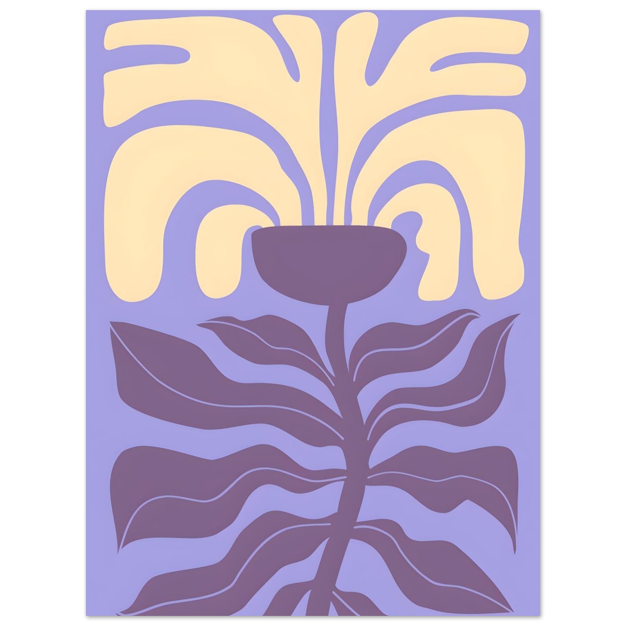 Artfulprints Poster Matisse – Poetic bloom I  - 30x40 cm - Paars