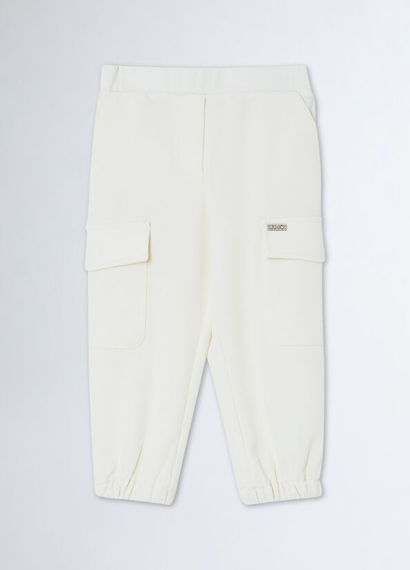 Pantaloni cargo in jersey
