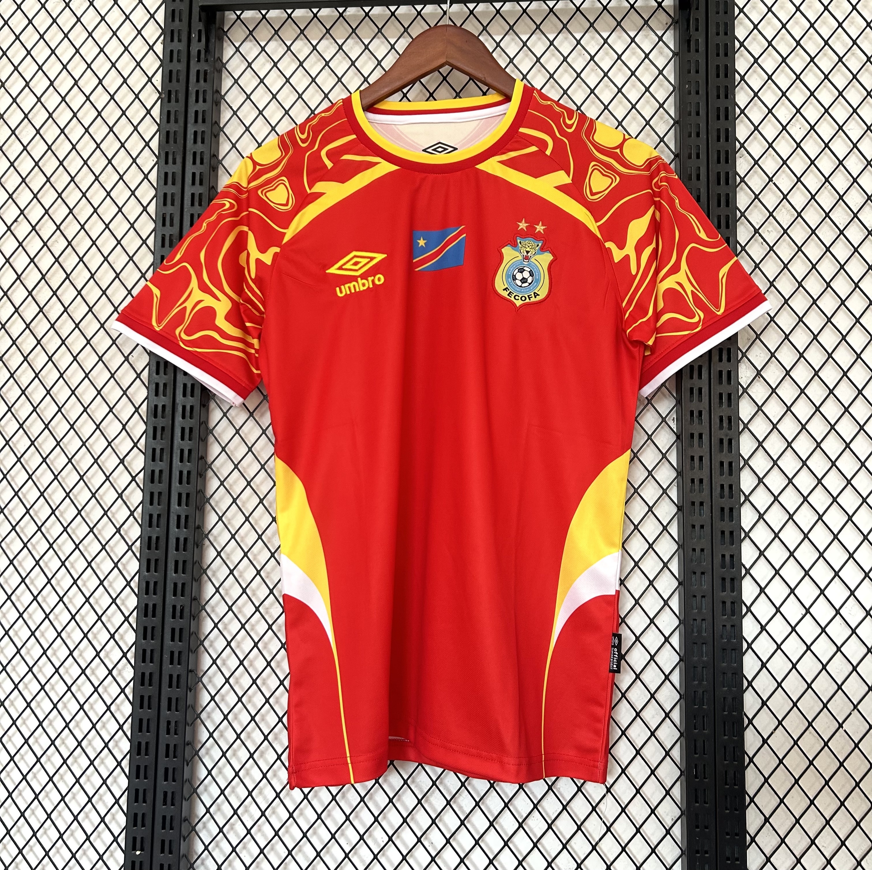 Democratic Republic of the Congo National Team Umbro 2026 Home Jersey - Blue / Red / Yellow