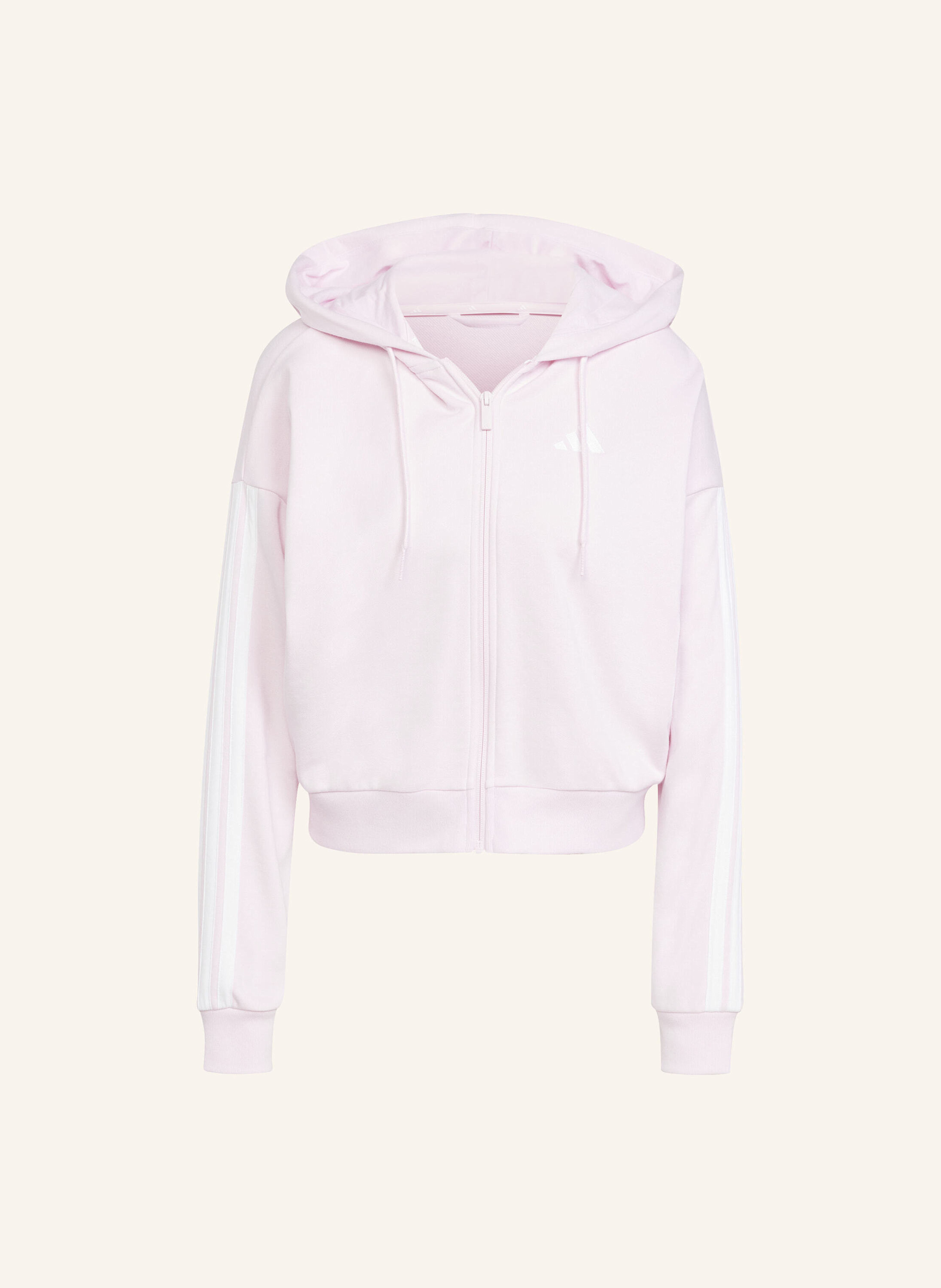 adidas ESSENTIALS 3-STREIFEN FRENCH TERRY KAPUZENJACKE