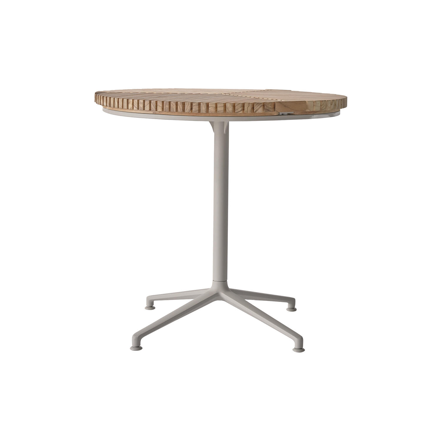 Vipp717 Open-Air Caf&eacute; Table, teak/light grey