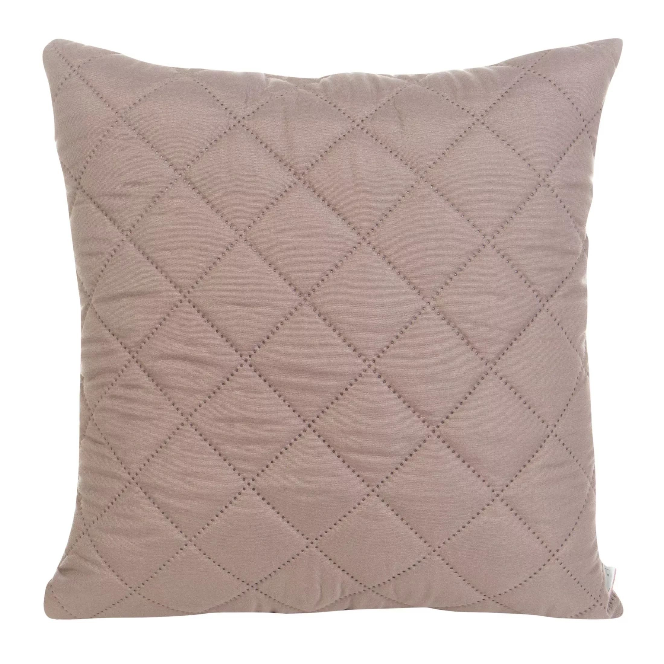 Poszewka na poduszkę 40x40 cm ciemnoróżowa z geometrycznym wzorem wykonanym techniką hot press ALARA DESIGN 91