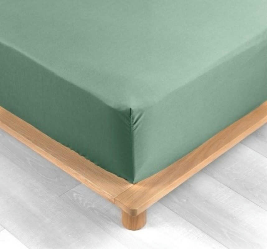 - Drap housse 2 personnes 160x200cm Tilleul