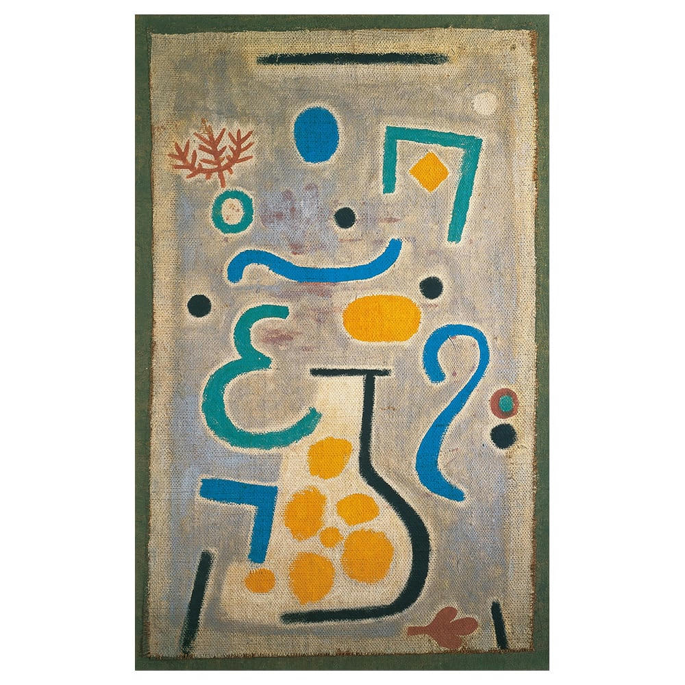 - Tableau impression sur toile - Die Vase (Le Vase) Paul Klee 50x80cm
