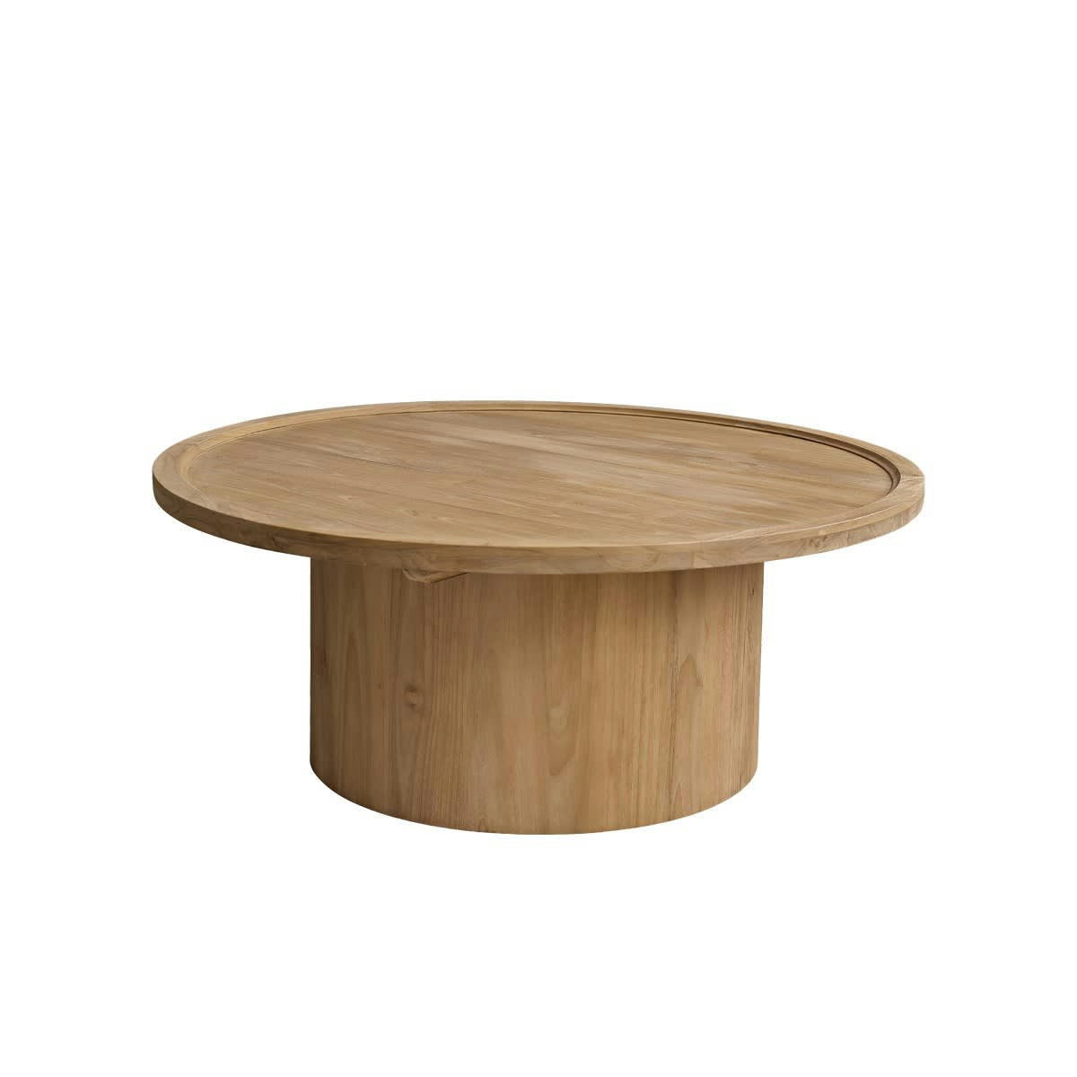 ALDO - Table basse en teck massif ronde