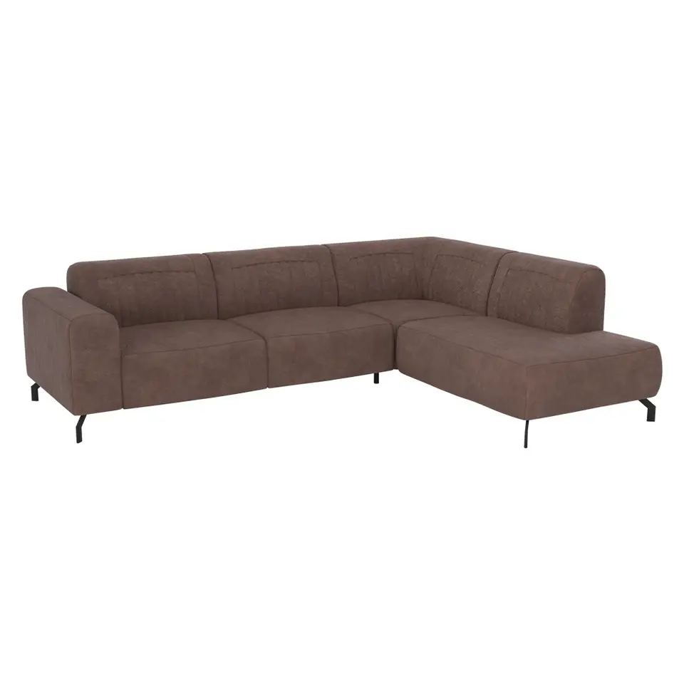 Hoekbank Otis rechts - koffiebruin
