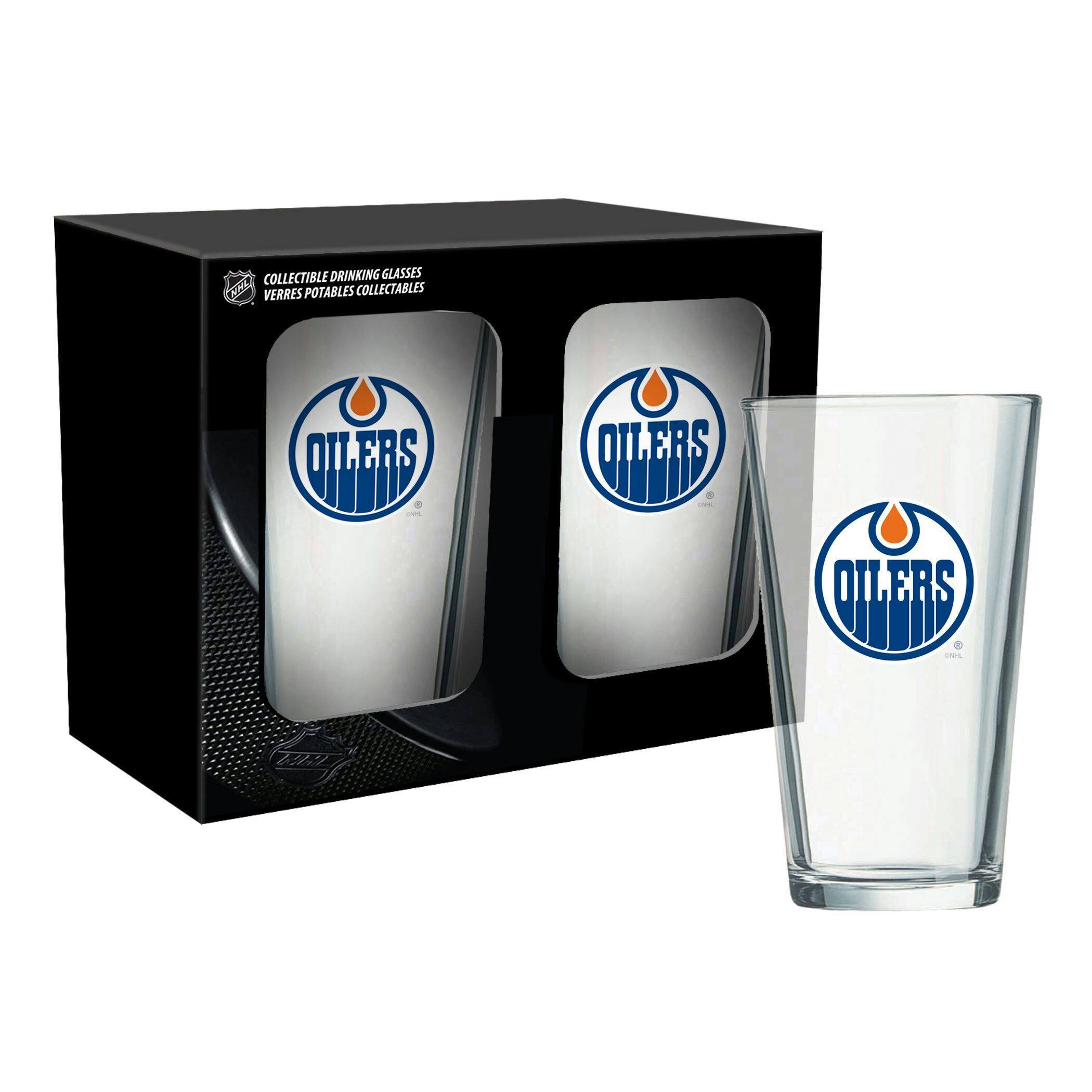 NHL Edmonton Oilers Mixing Pint Glass Box Set, 2-pk, 16-oz
