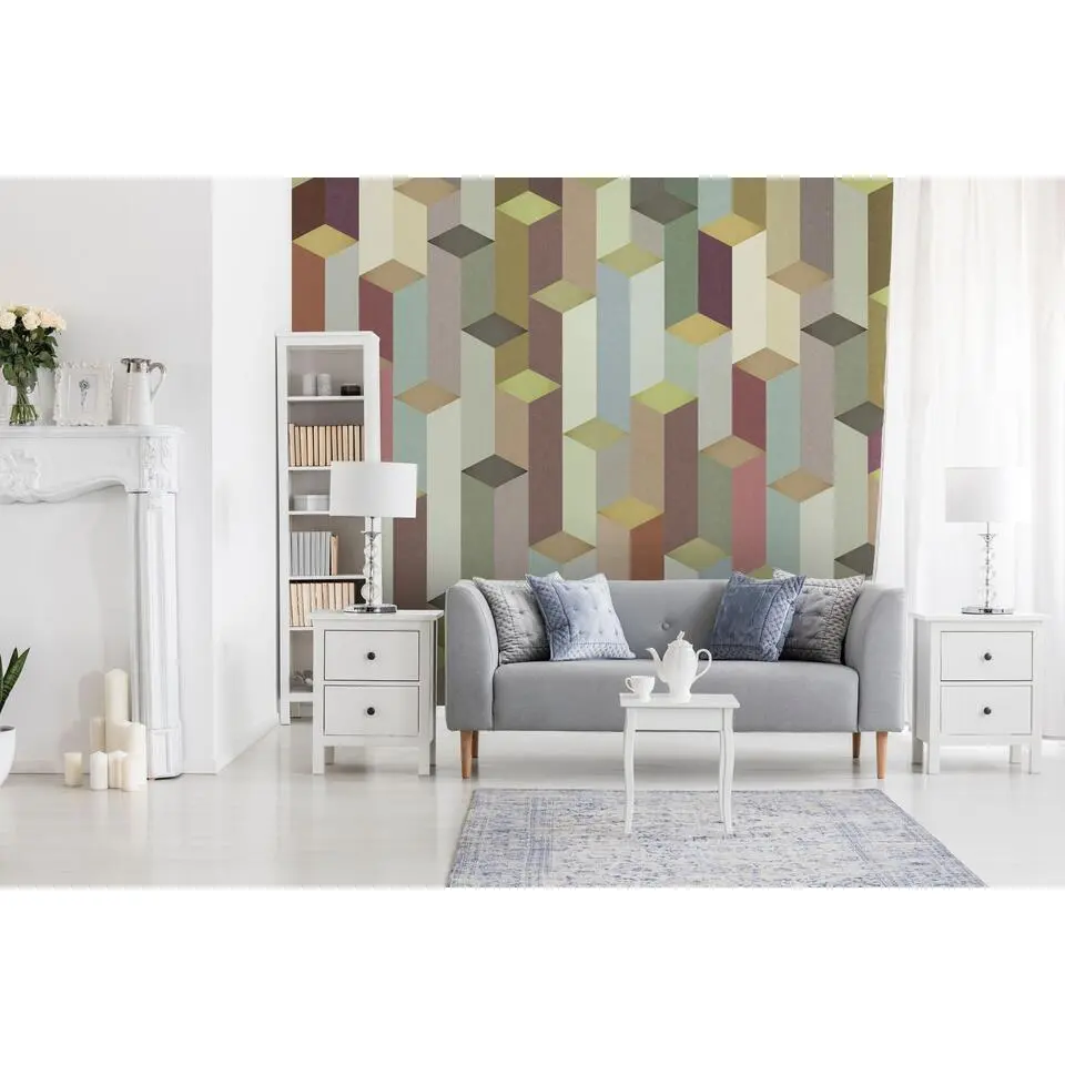 Sanders & Sanders fotobehang 3D-motief meerkleurig - 424 x 280 cm