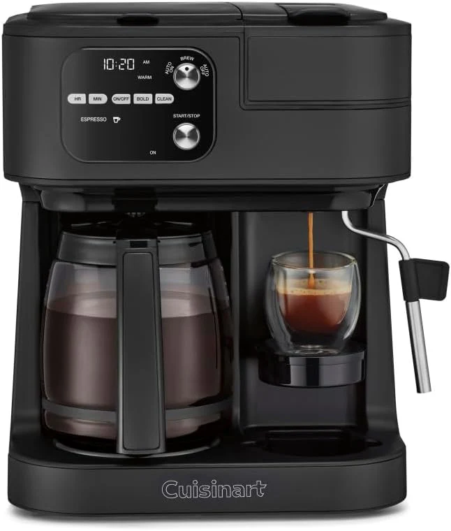 Coffeemaker 4-In-1 Coffee Center Barista Machine(Black/12-Cup)