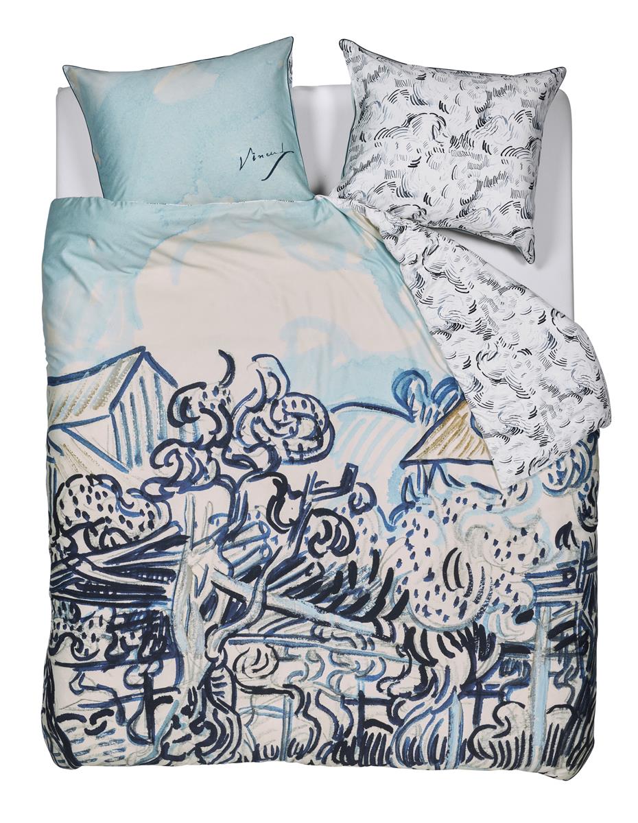 Beddinghouse x Van Gogh Museum Vieux Vignoble dekbedovertrek - Lits-Jumeaux XL - 260x200/220 cm - Blauw