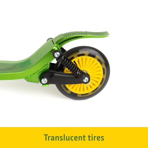 John Deere Kids Adjustable Push / Kick Ride On Scooter w/ Light Up Wheels 5y