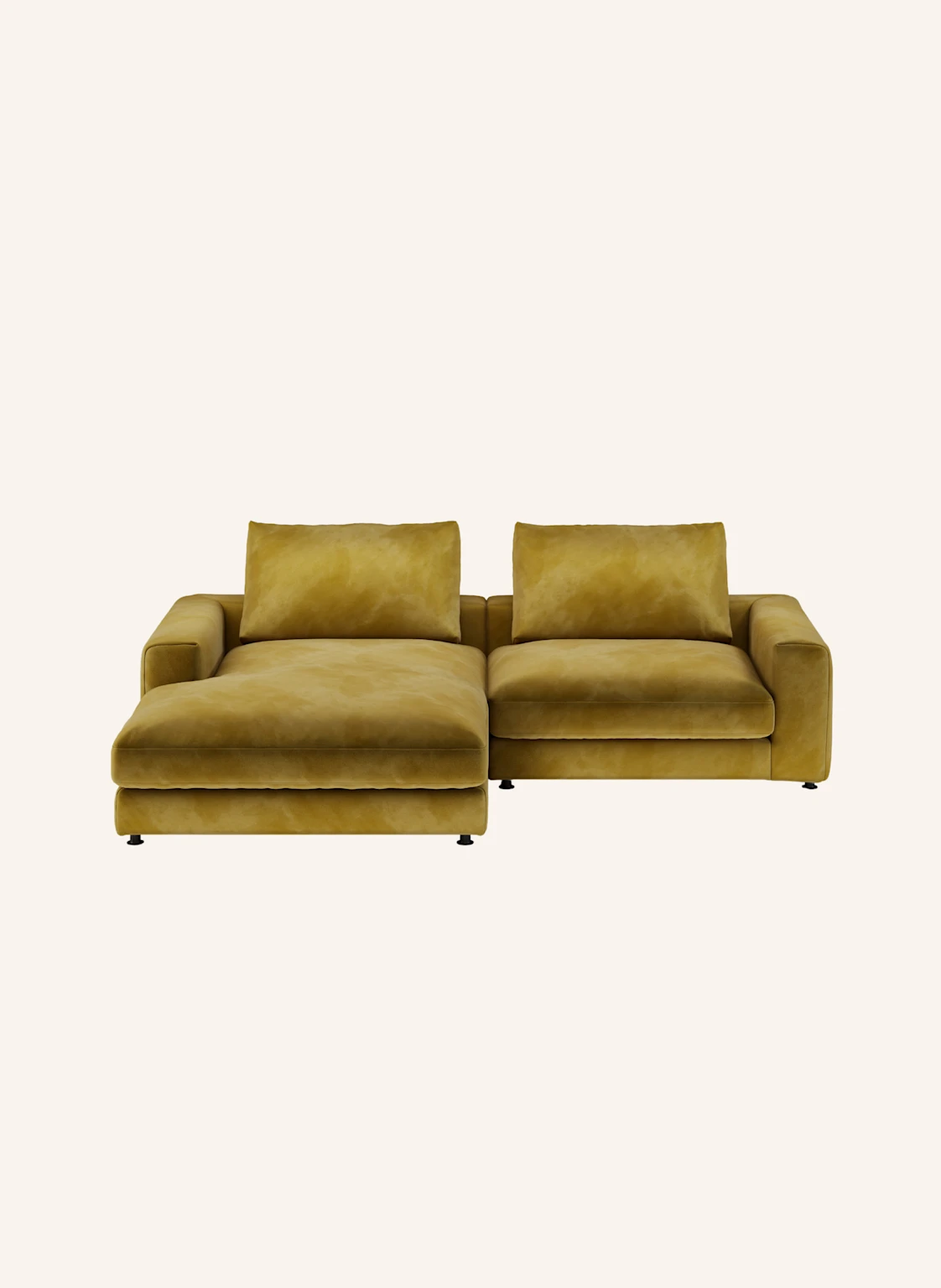 nydo 3-Sitzer Ecksofa MOSLER, links, Velours