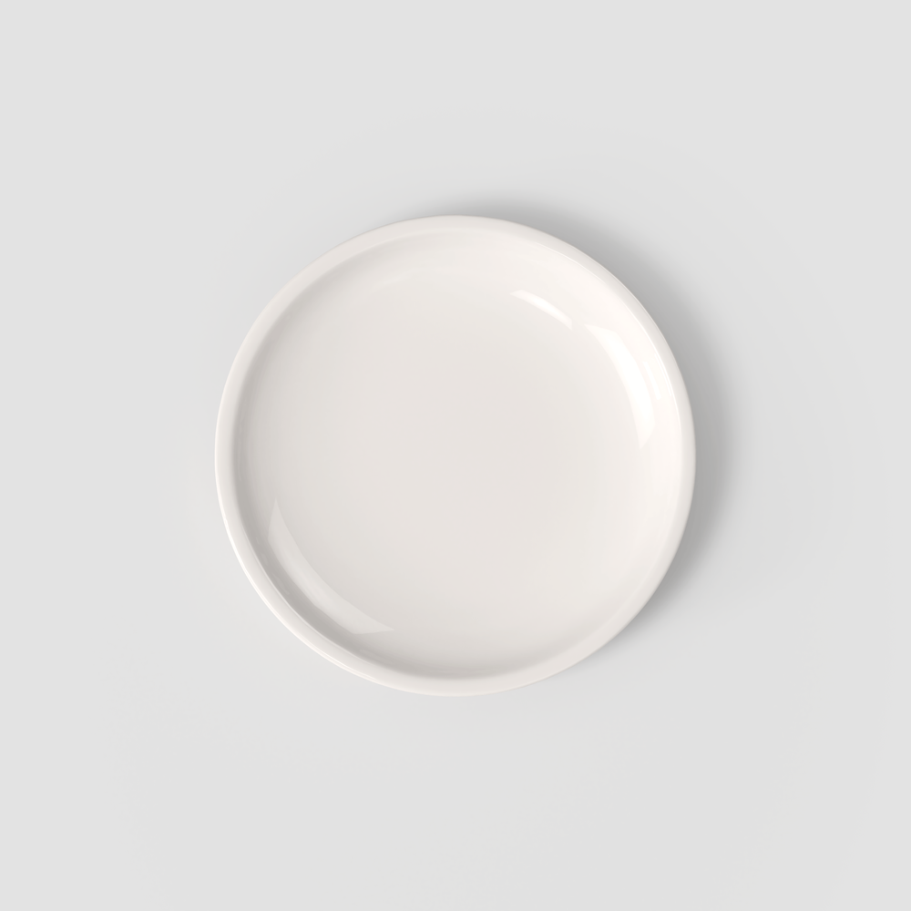 Artesano Appetizer/ Bread Plate - White, 6.3'', Premium Porcelain